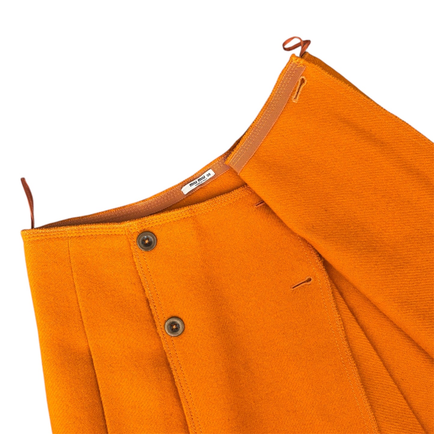 Miu Miu Wool Pleated Skirt