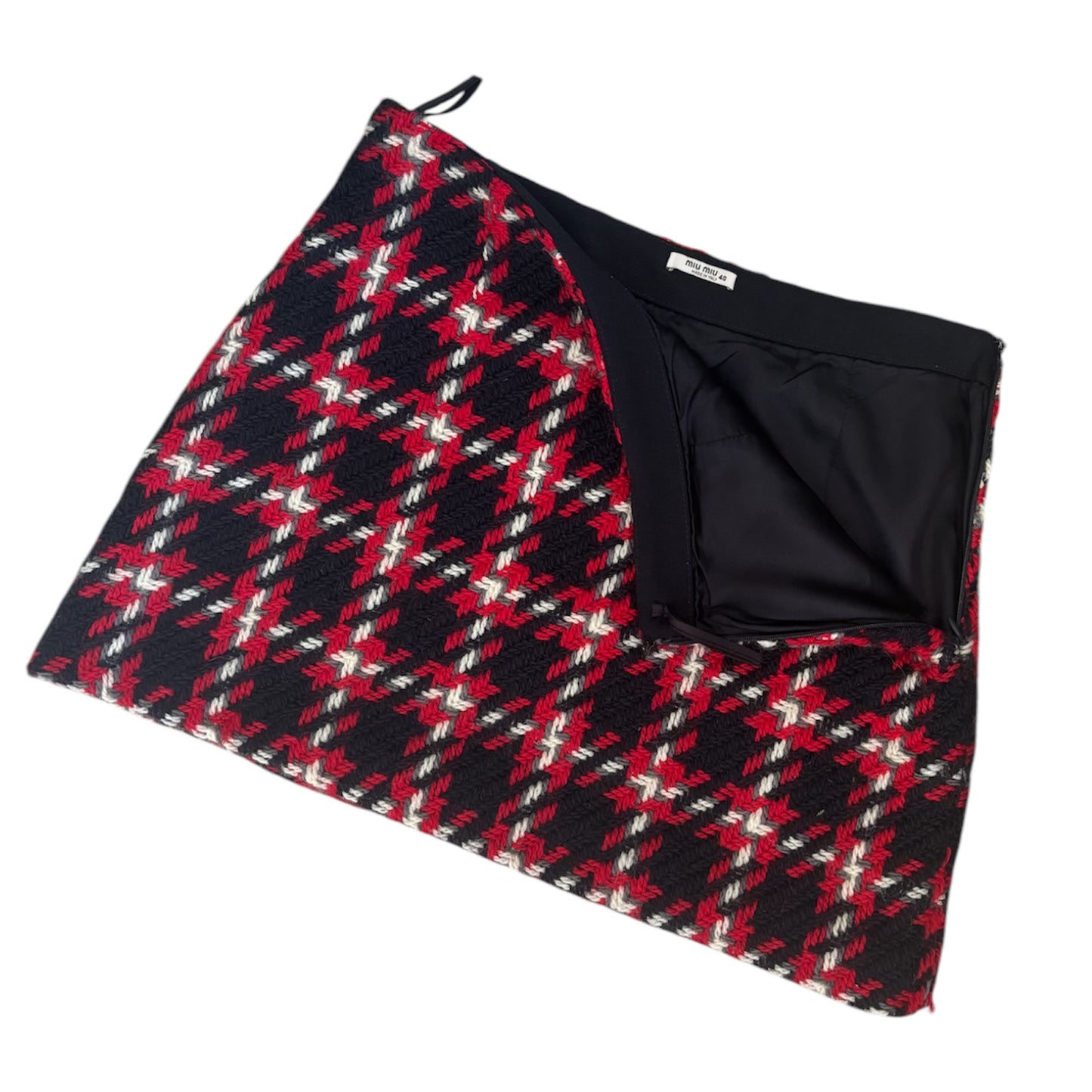 Miu Miu Early 2000s Tartan Skirt