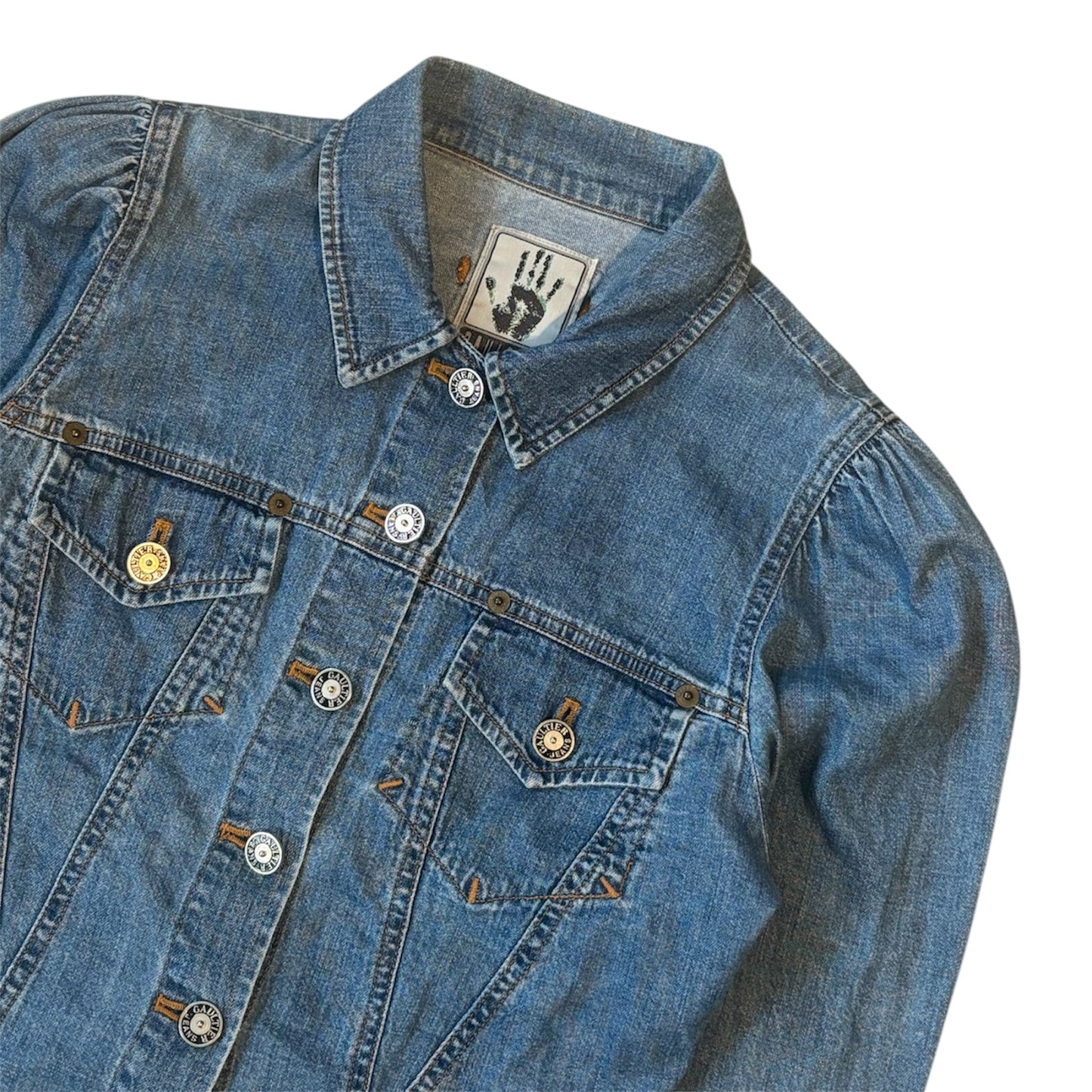 Jean Paul Gaultier 1990s Cinched Waist Denim Jacket