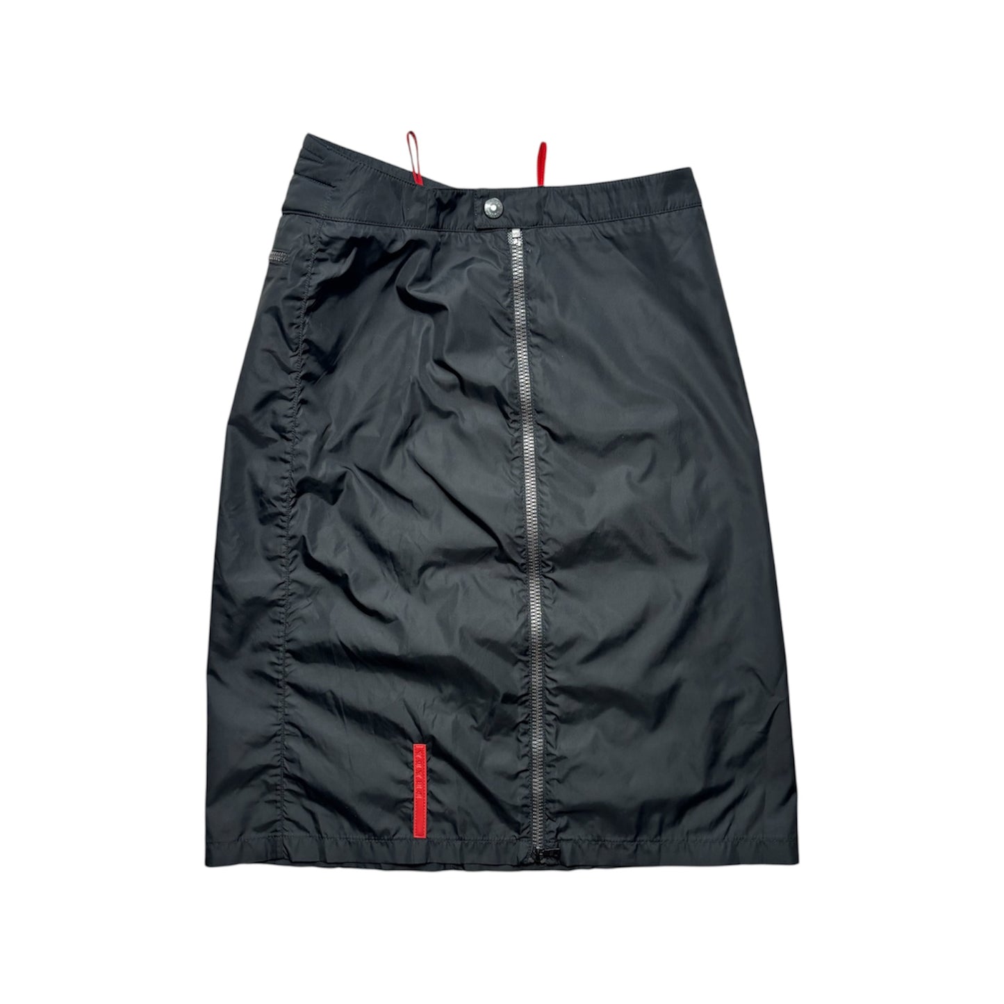 Prada Sport 2000s Nylon Multi Zip Skirt