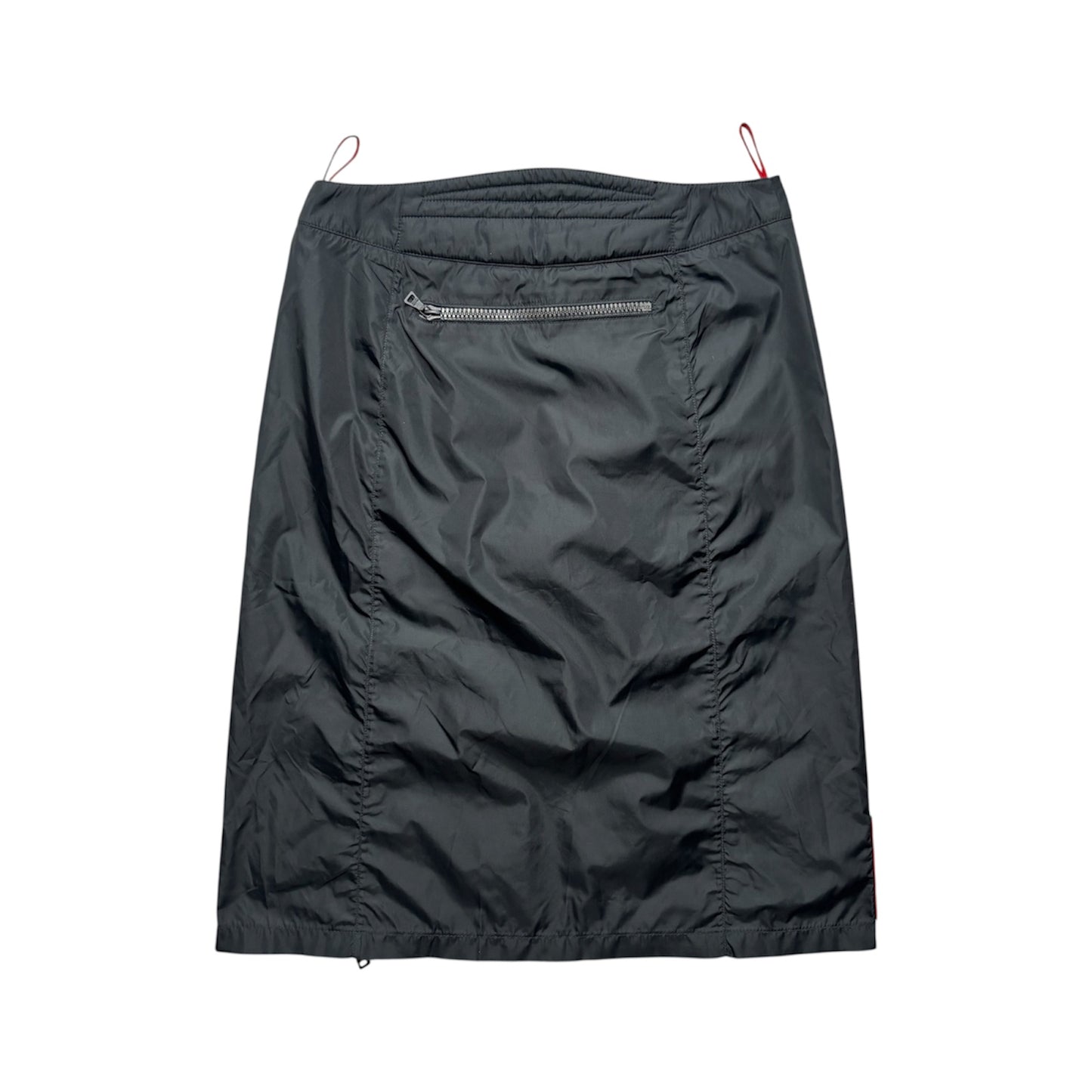 Prada Sport 2000s Nylon Multi Zip Skirt
