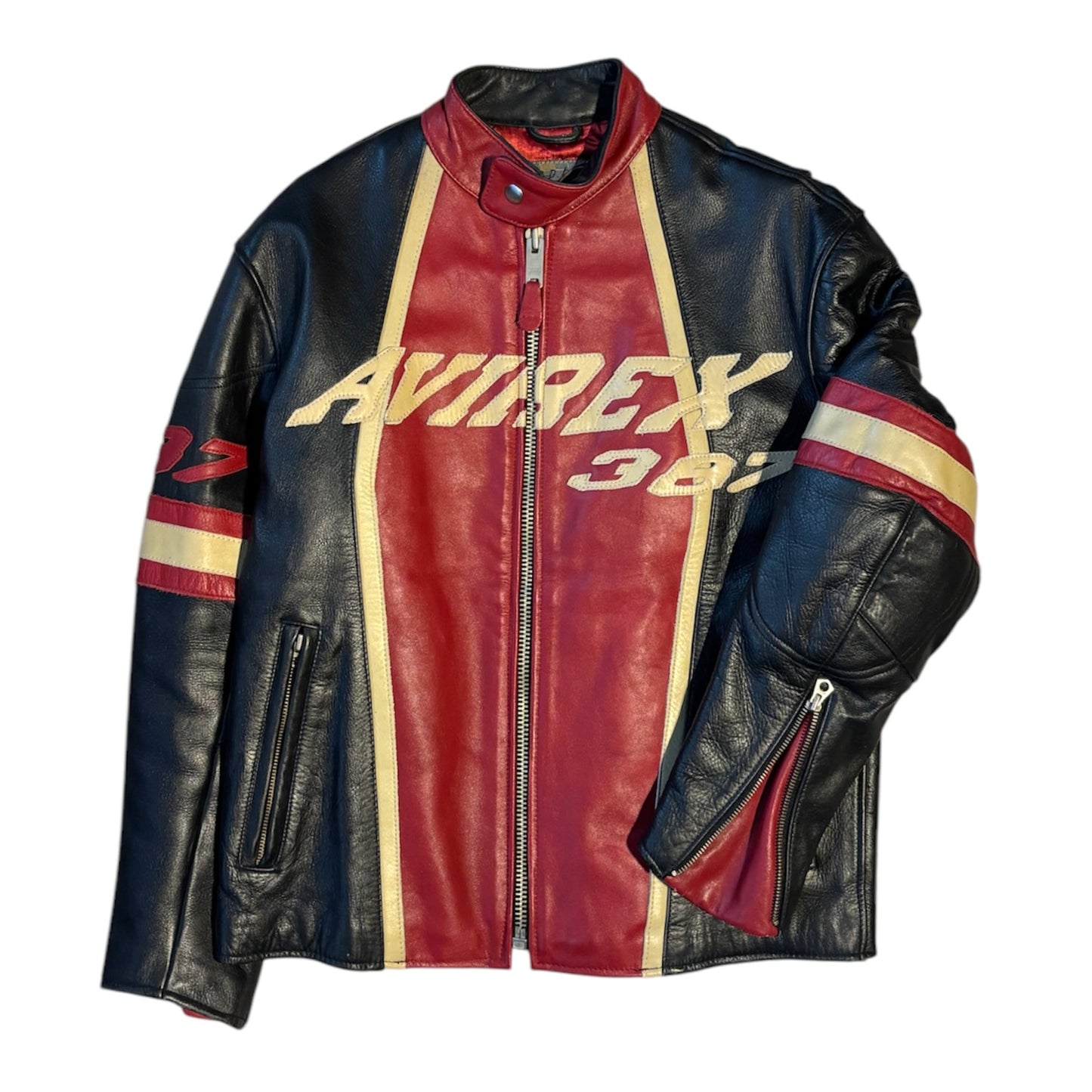 Avirex 387 Leather Racer Jacket