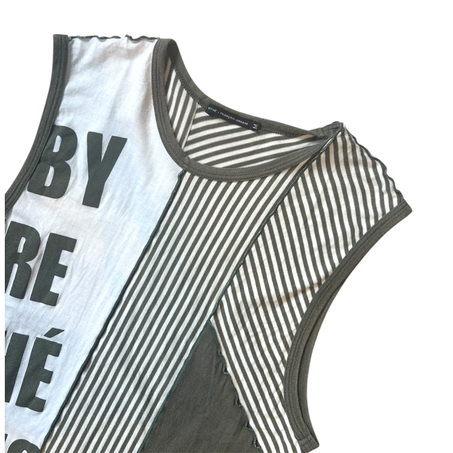 Marithe Francois Girbaud Deconstructed 90s Tank Top