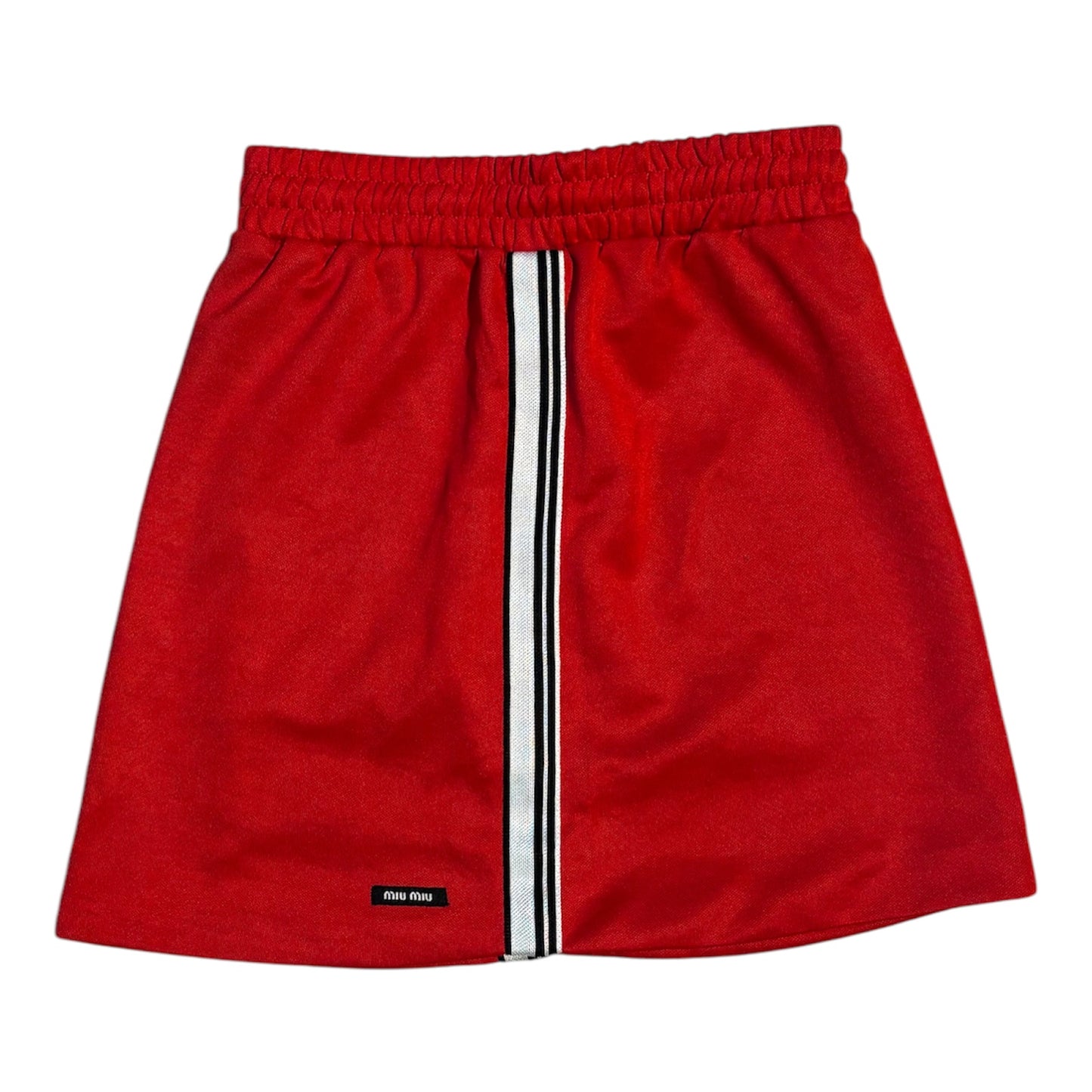 Miu Miu Logo Patch Mini Skirt