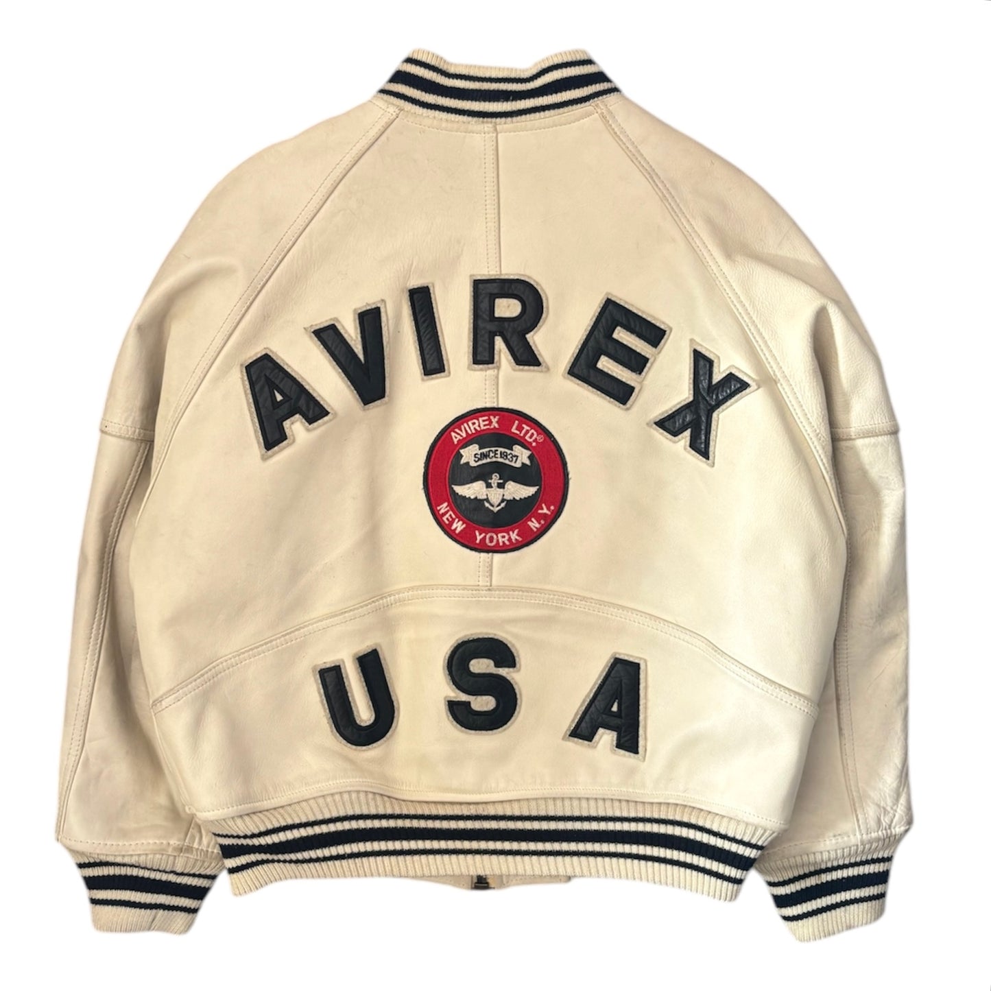 Avirex U.S.A Leather Bomber Jacket