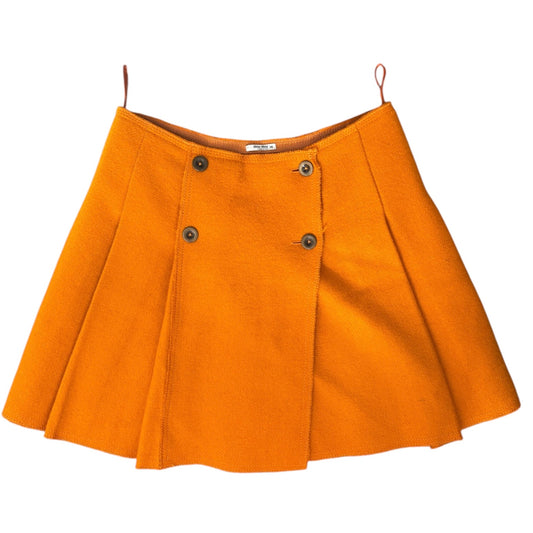 Miu Miu Wool Pleated Skirt