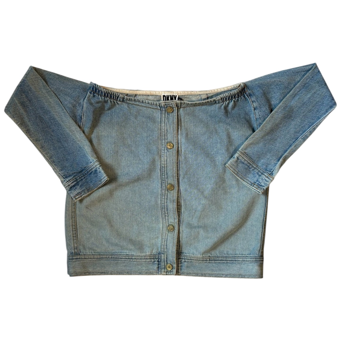 DKNY for Opening Ceremony SS 2014 Faux Sleeves Denim Skirt