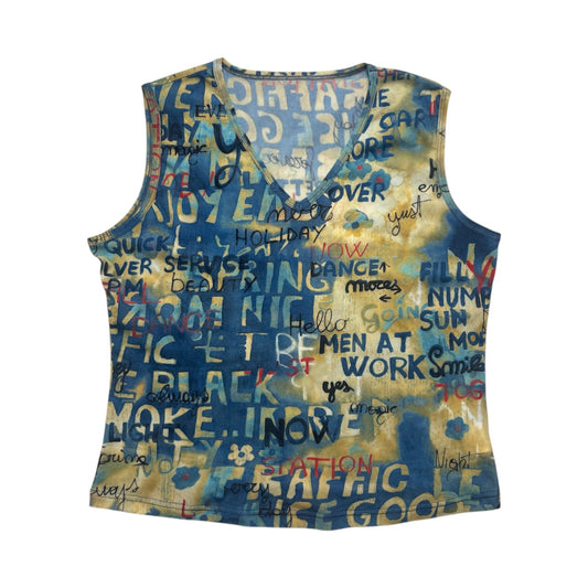 Cop Copine 1990s 'Men At Work' Sheer Vest