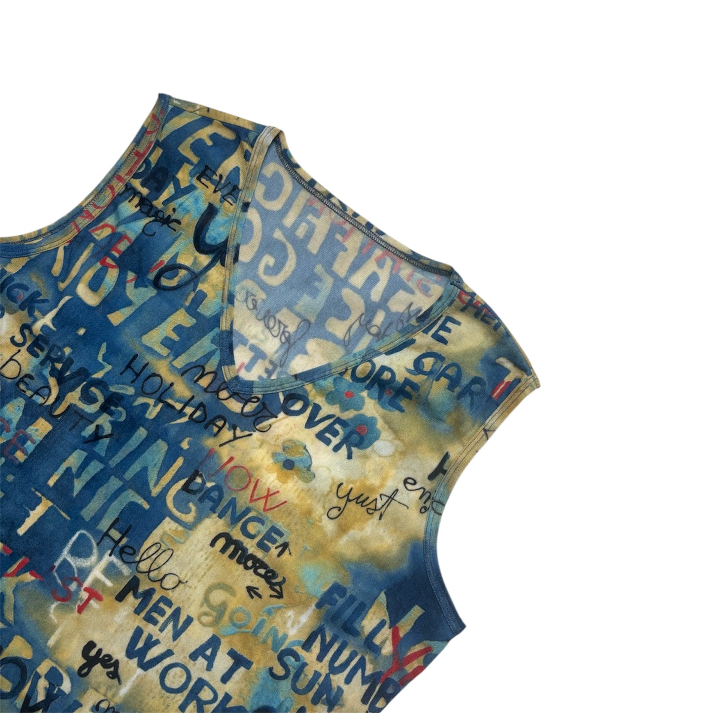 Cop Copine 1990s 'Men At Work' Sheer Vest